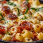 Garlic Butter Pizza Pasta Bowls