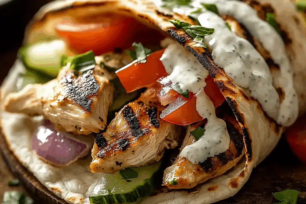 Greek Chicken Gyros