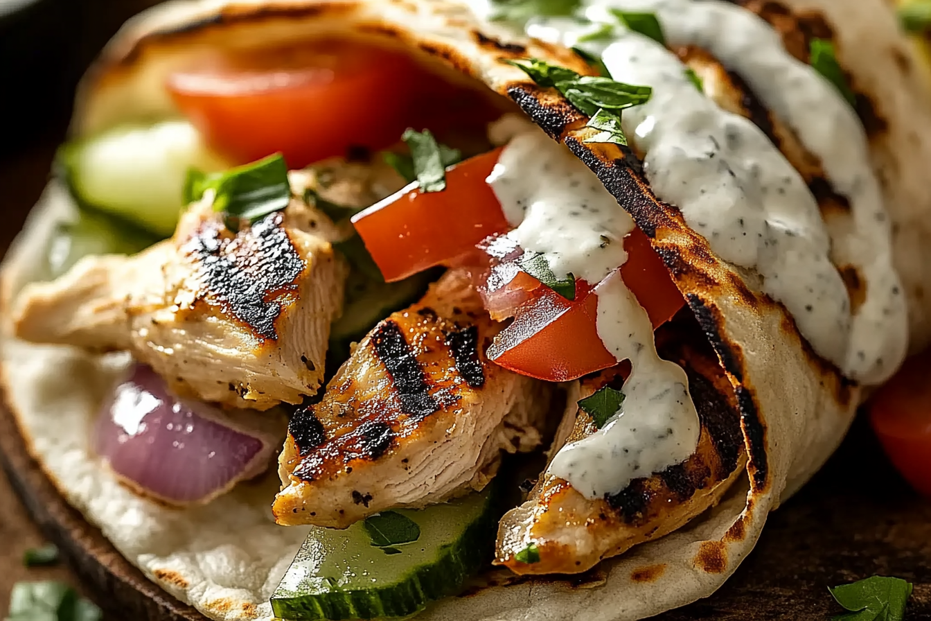 Greek Chicken Gyros