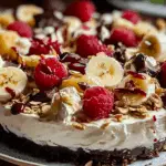 Heavenly No-Bake Banana Split Cheesecake