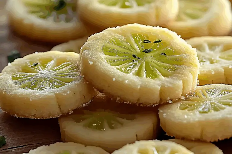Key Lime Shortbread Cookies