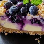 Lemon Blueberry Crumble Cheesecake