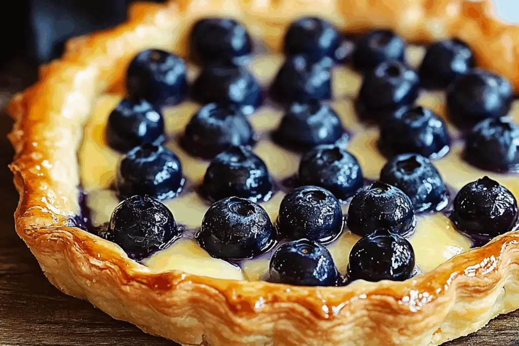 Lemon-Blueberry Puff Pastry Tart