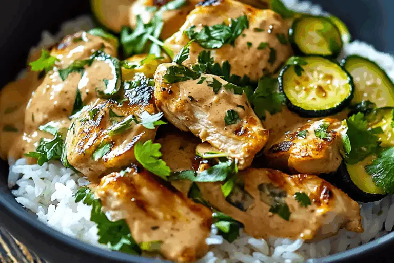 Lemongrass Chicken with Rice and Zucchini