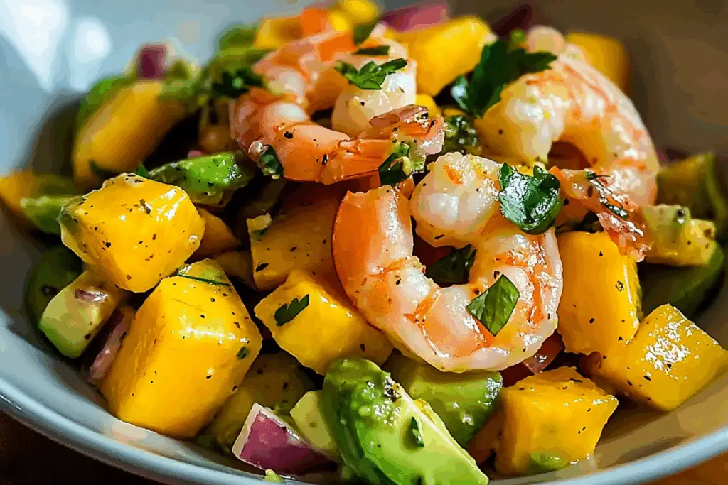 Mango Avocado Shrimp Salad