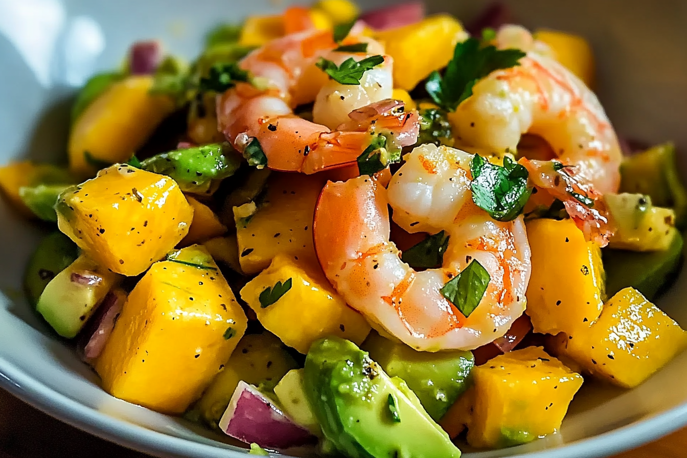 Mango Avocado Shrimp Salad