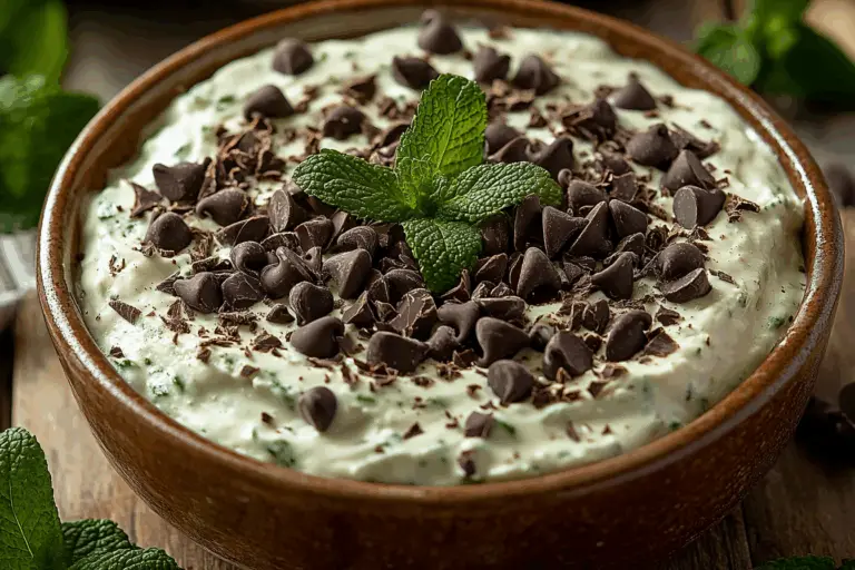 Mint Chocolate Chip Cheesecake Dip