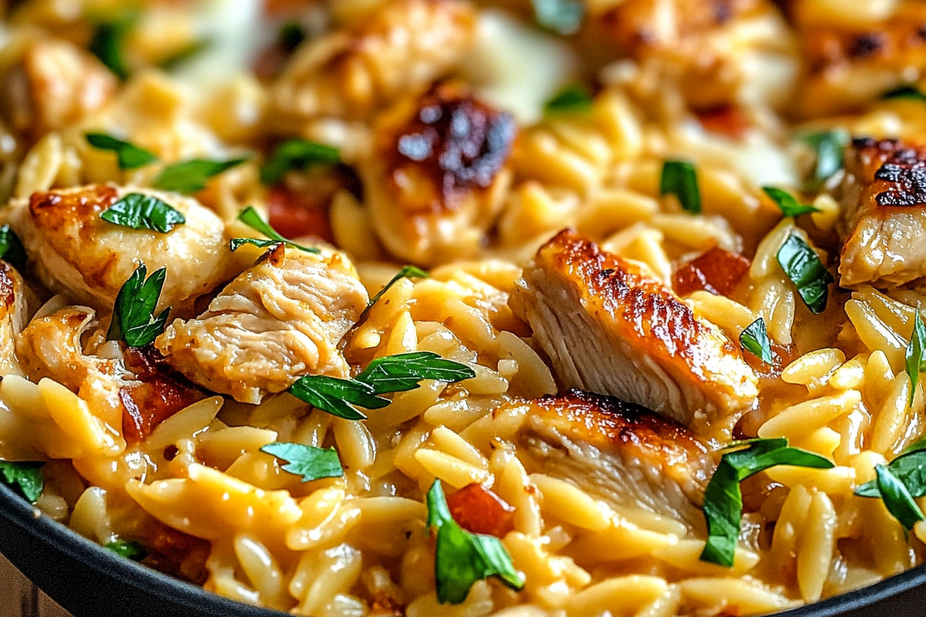 Monterey Chicken One Pan Orzo