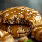 Peanut Butter Caramel Drizzle Cookies