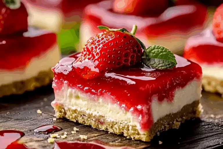 Philadelphia Strawberry Cheesecake Bars
