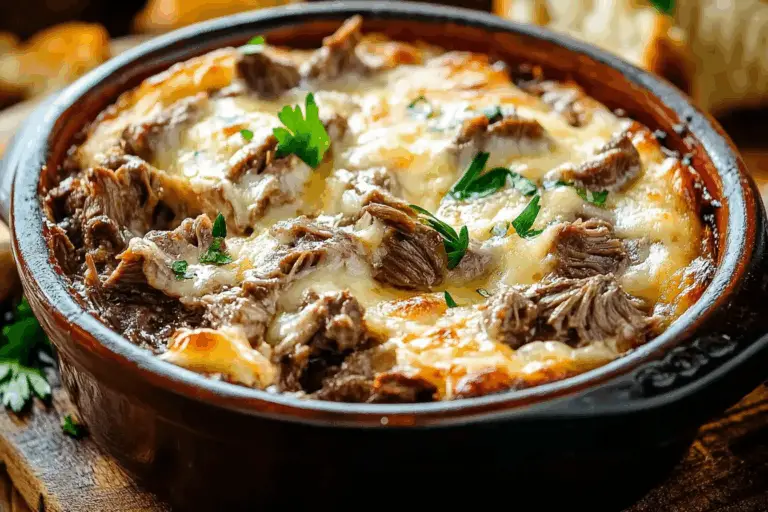 Pot Roast Beef Philly Cheese Steak Dip