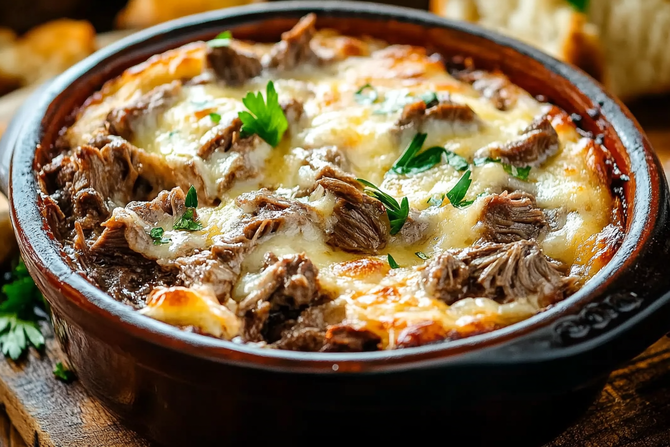 Pot Roast Beef Philly Cheese Steak Dip