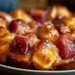 Rhubarb Cream Cheese Monkey Bread