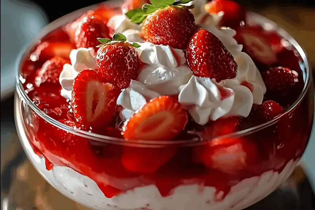 Southern Strawberry Punch Bowl Cake