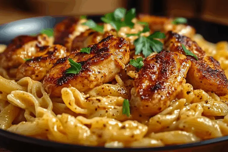 Spicy Cajun Honey Butter Chicken & Pasta