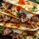 Steak Cheese Quesadillas on Blackstone