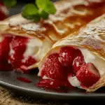 Strawberry Cheesecake Chimichangas