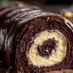Triple Chocolate Roll Cake