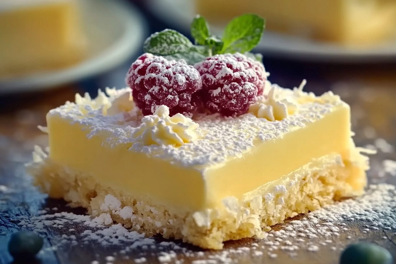 Vanilla Custard Cream Squares