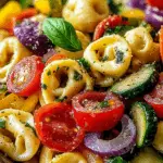 Zesty Italian Tortellini & Veggie Pasta Salad
