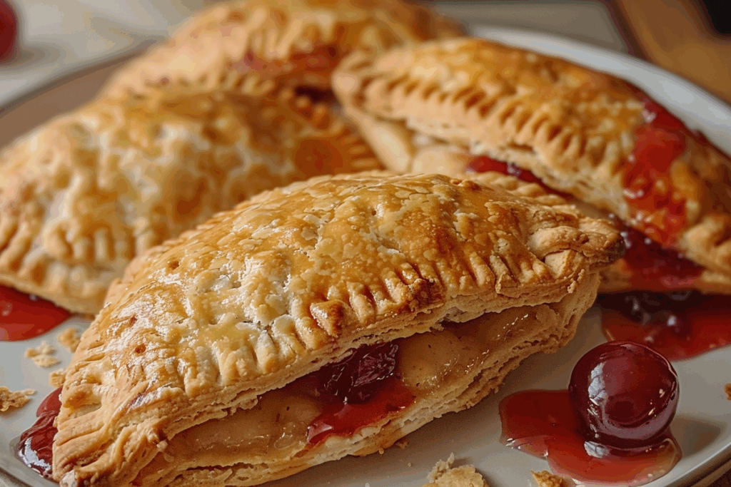 Air Fryer Cherry Cheesecake Biscuit Hand Pies