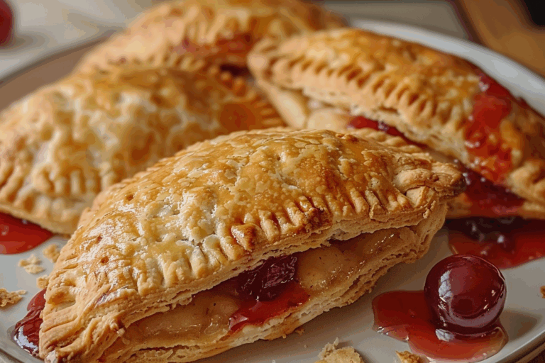 Air Fryer Cherry Cheesecake Biscuit Hand Pies
