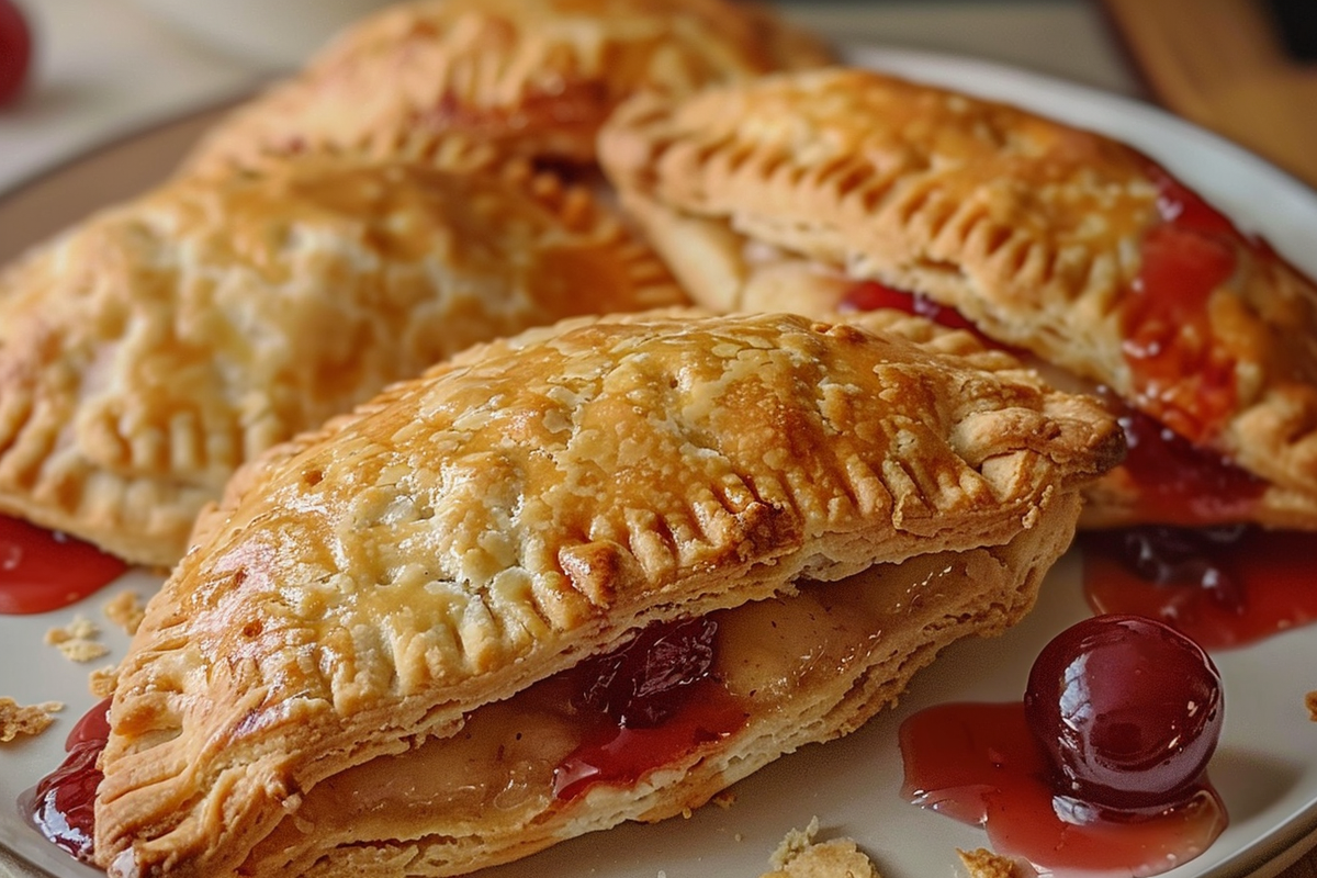 Air Fryer Cherry Cheesecake Biscuit Hand Pies