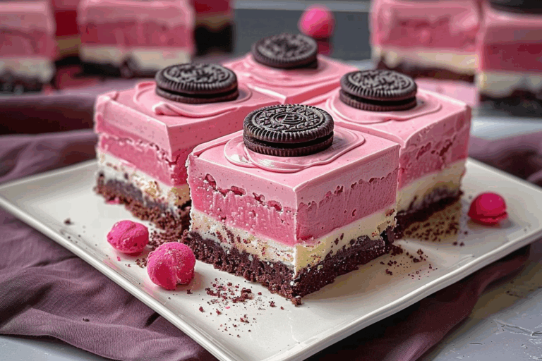 Pink Oreo Dream Bars