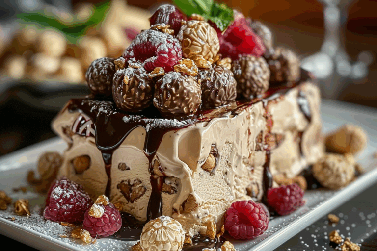 Ferrero Rocher Ice Cream Terrine