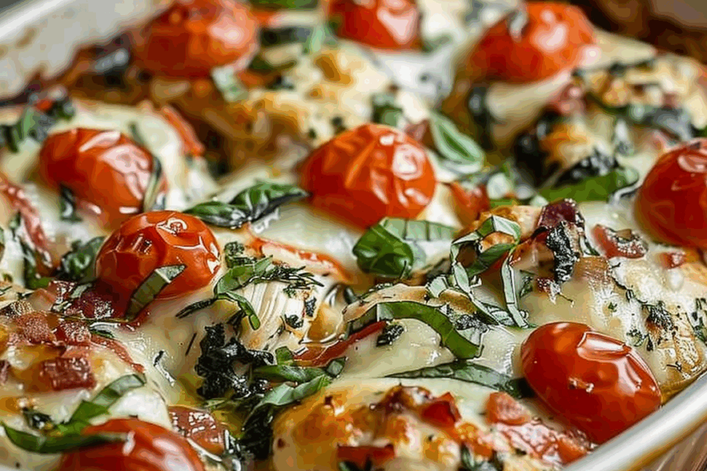Bruschetta Chicken Bake
