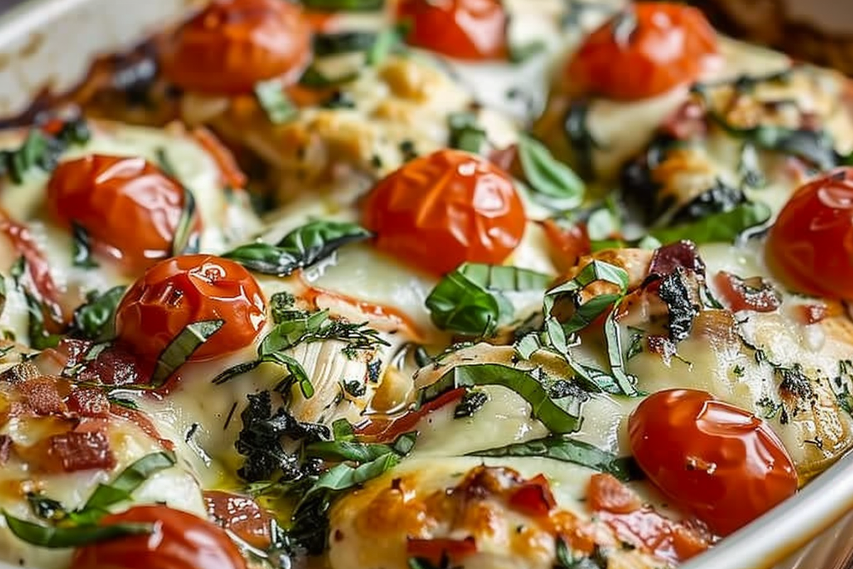 Bruschetta Chicken Bake