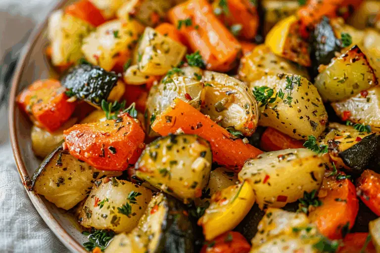 Garlic Herb Roasted Veggies