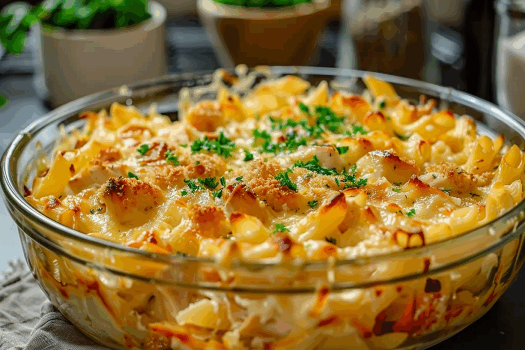 Creamy Monterey Chicken Pasta Bake