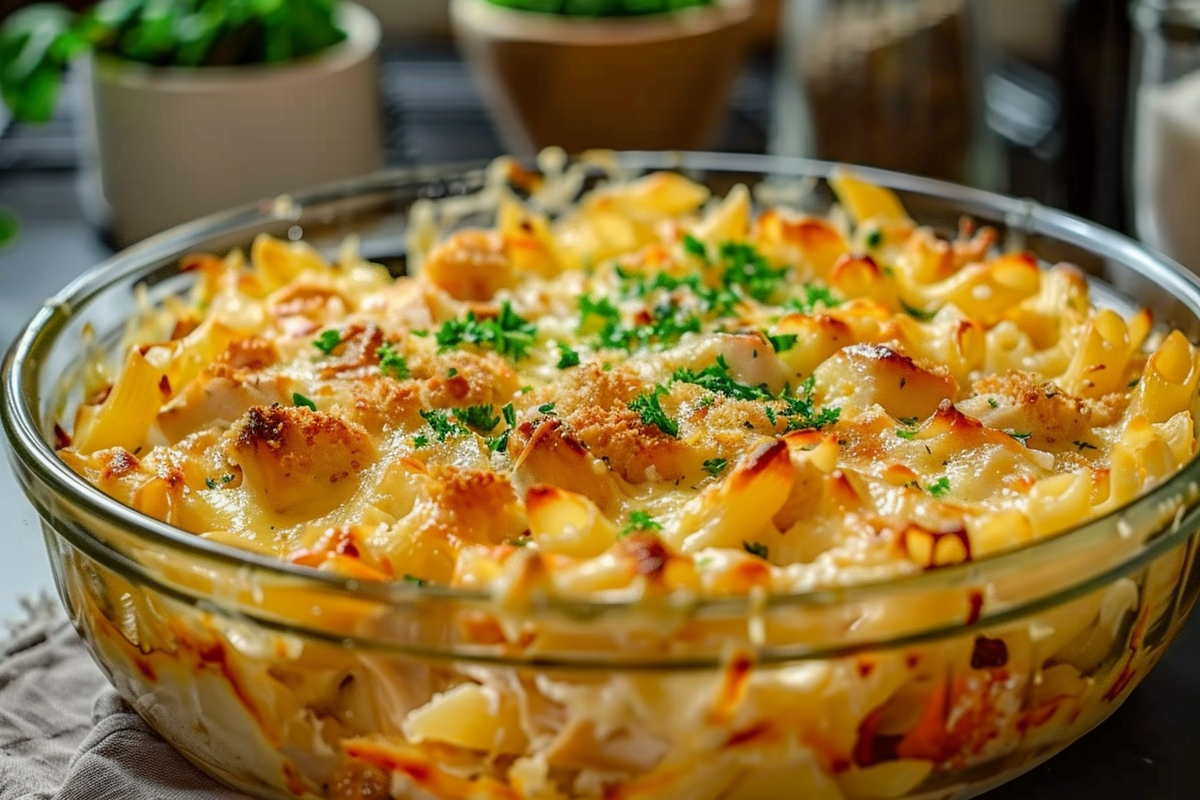 Creamy Monterey Chicken Pasta Bake