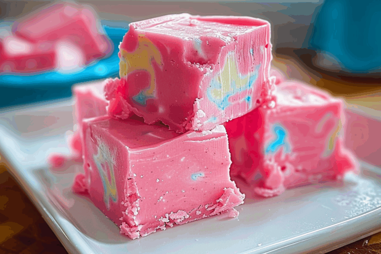 Homemade Bubblegum Cloud Fudge