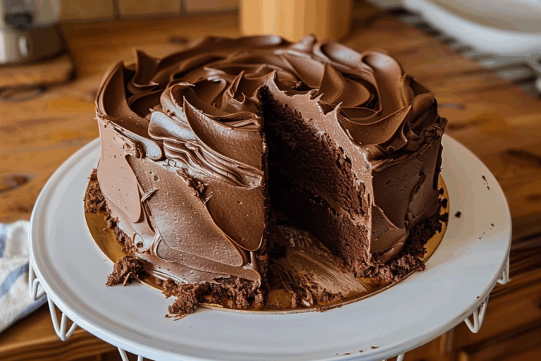 Chocolate Pound Cake with Chocolate Frosting