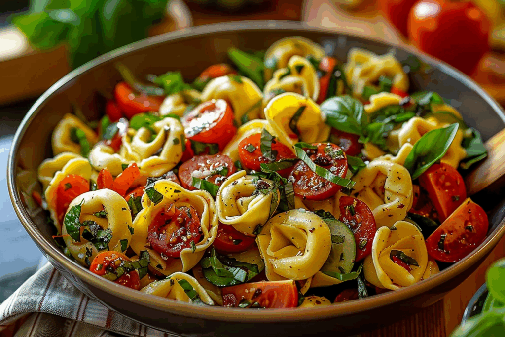 Italian Tortellini & Veggie Pasta Salad