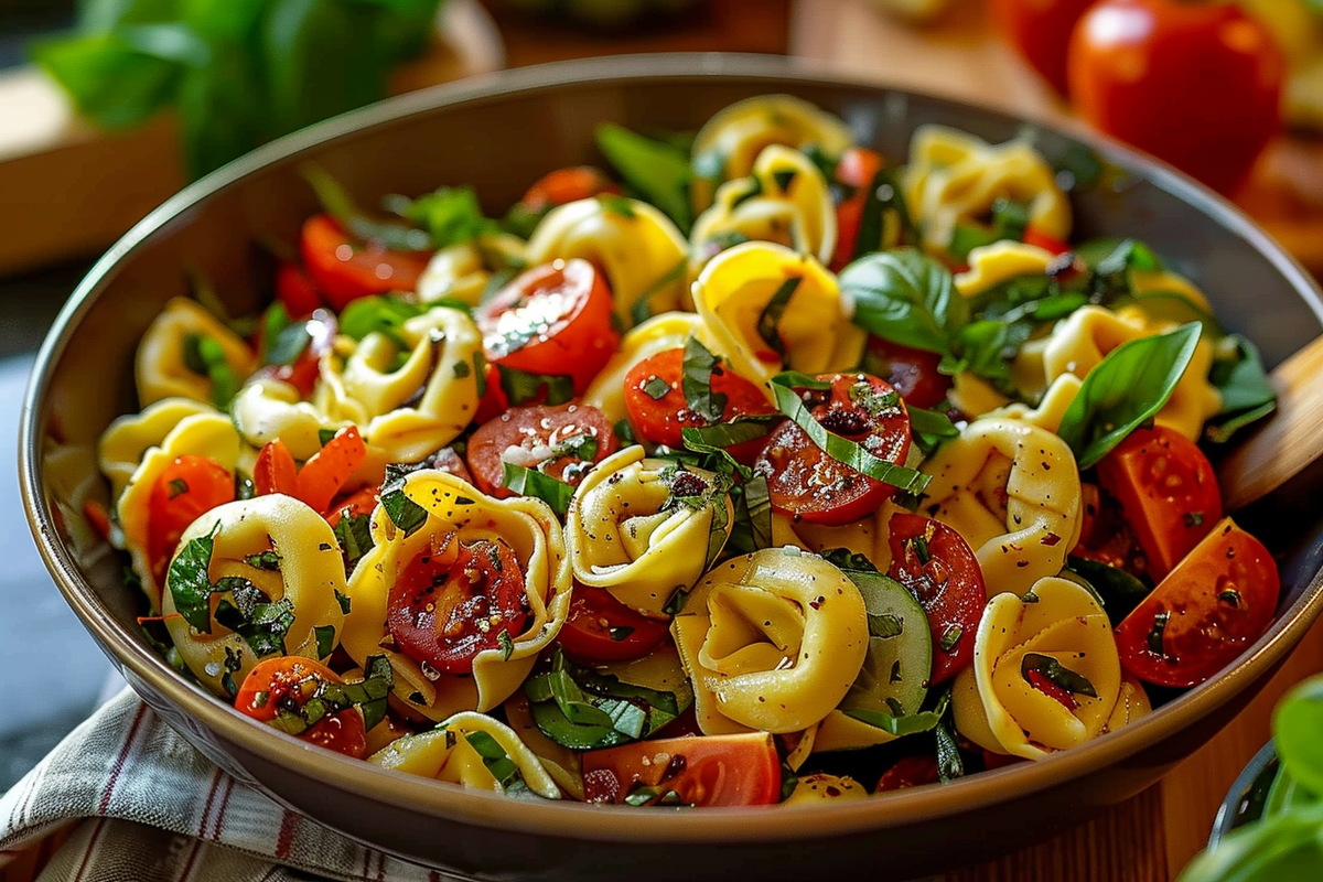 Italian Tortellini & Veggie Pasta Salad