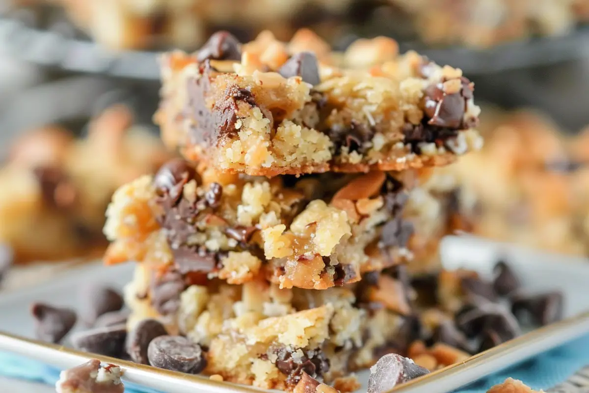 Coconut Toffee Chocolate Chip Cookie Bars