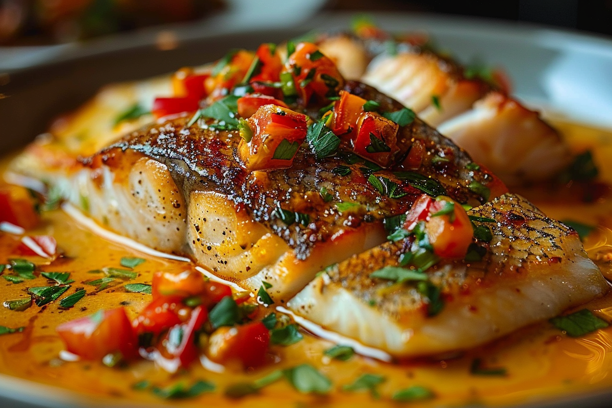 Red Snapper with Creamy Creole Sauce