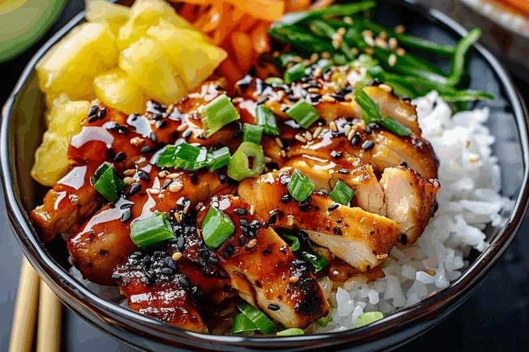 Pineapple Teriyaki Chicken Bowls