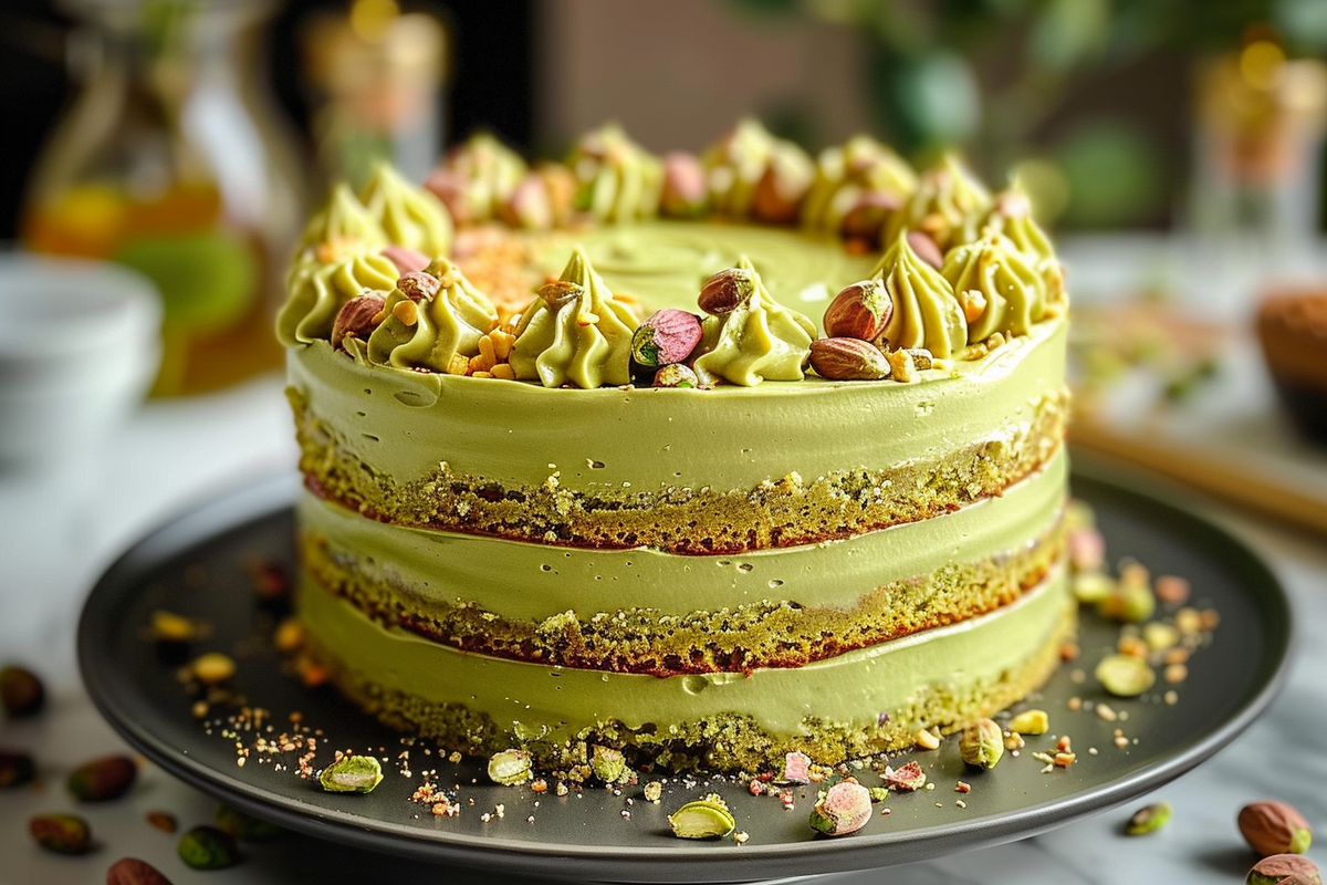 Homemade Pistachio Cake