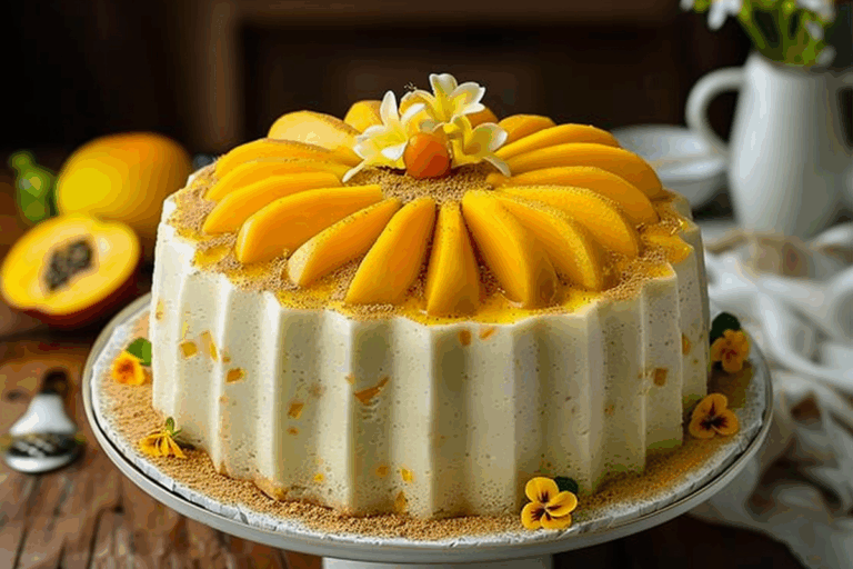 Mango Chiffon Cake