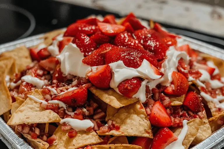 Strawberry Cheesecake Nachos