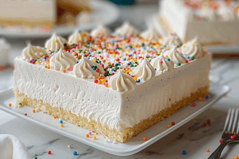 White Texas Sheet Cake