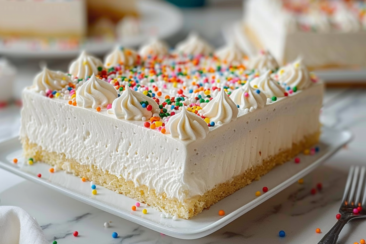 White Texas Sheet Cake