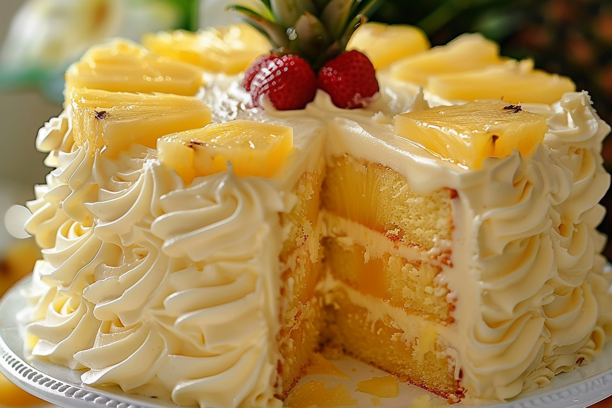 Moist Pineapple Dream Cake