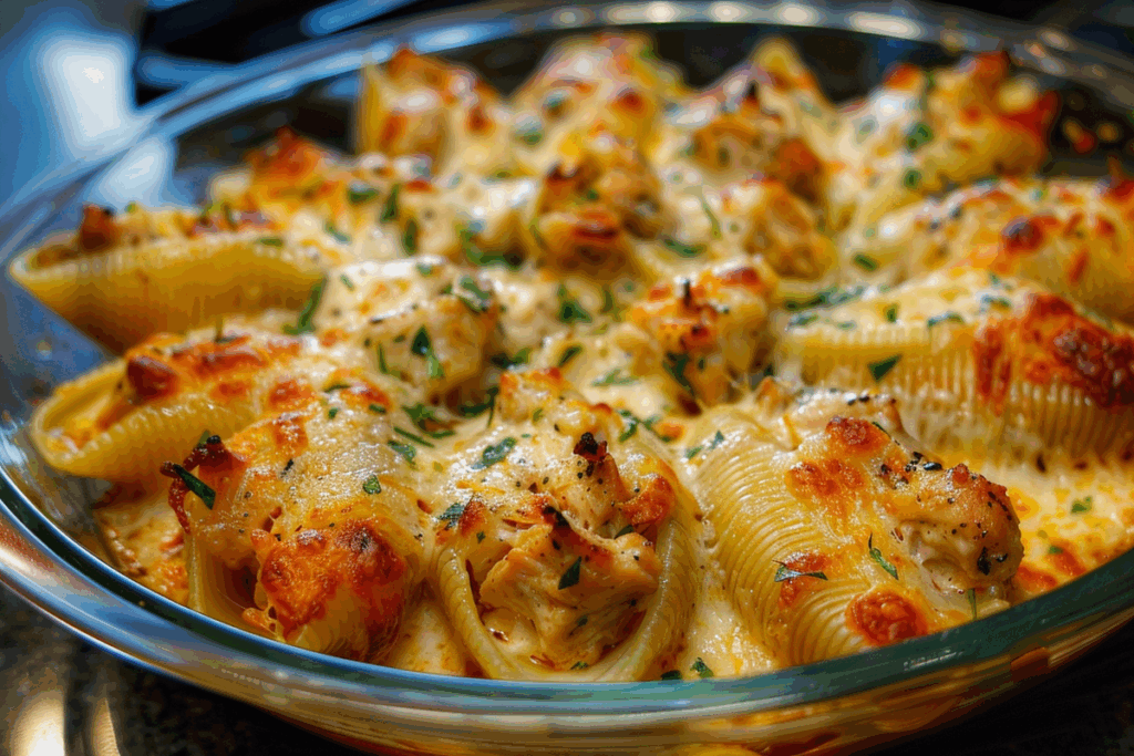 Creamy Cajun Chicken Stuffed Shells