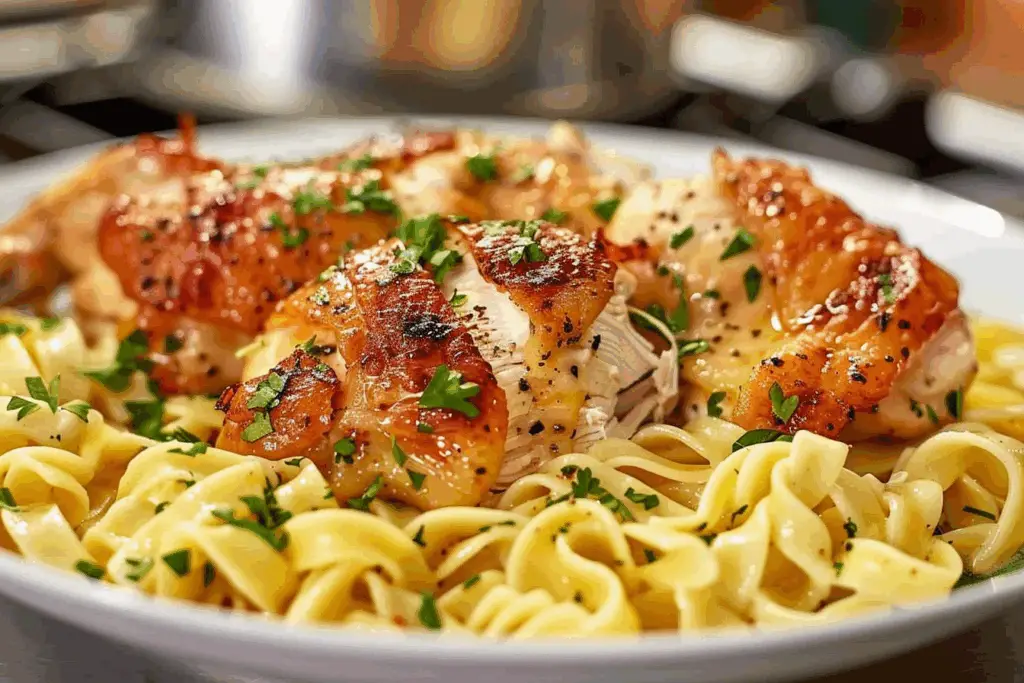 Chicken with Buttered Noodles