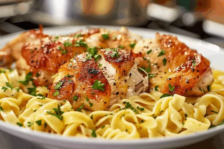 Chicken with Buttered Noodles